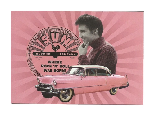 [SRE6584] Sun Record Postcards - Elvis Pink - Pack of 50