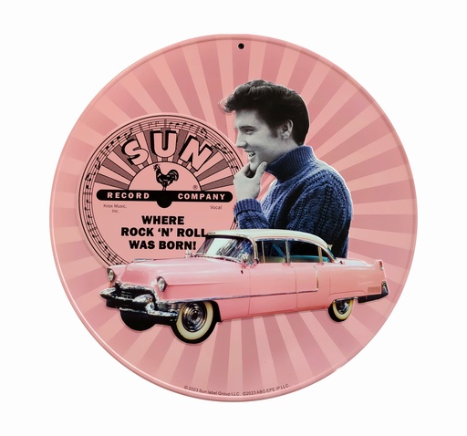 [SRE6710] Sun Record Sign - Elvis Pink