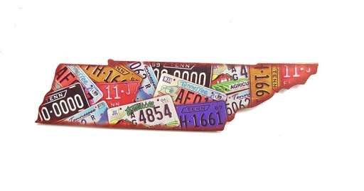 [T5977] Tennessee Magnet - State License Plates