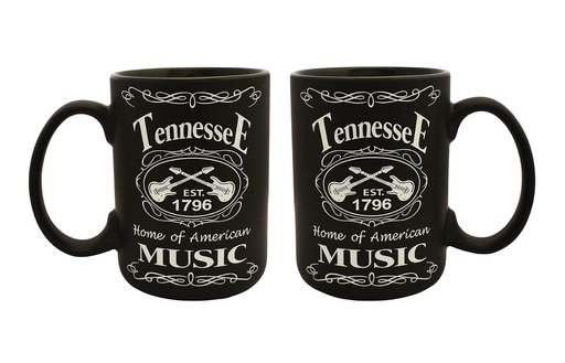 [T6249] Tennessee Mug - Blk & Wht