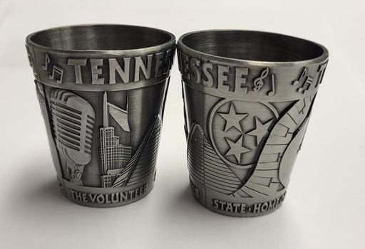 [T6597] Tennessee Shot Glass - Pewter