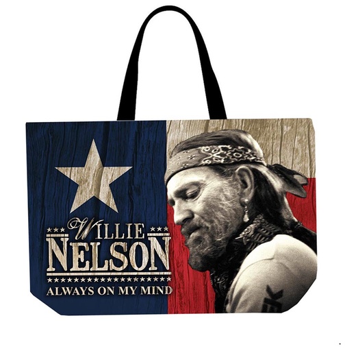 [W6050] Willie Nelson Tote Bag  - Always On My Mind