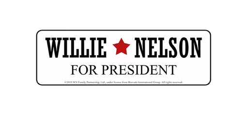 [W6053] Willie Nelson Magnet - Willie For President