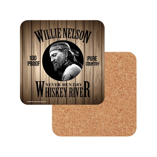 [W6765] Willie Nelson Coasters - Whiskey - 6pc Set