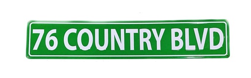 [XBR5545] Branson Street Sign - 76 Country Blvd