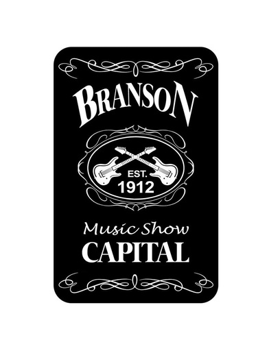 [XBR5655] Branson Playing Cards - Blk & Wht Est.