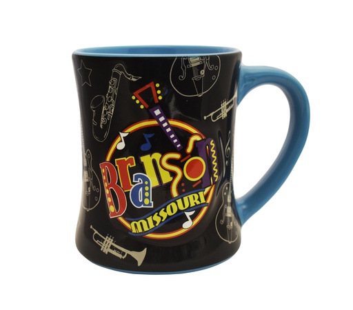 [XBR6309] Branson Mug - Round Neon Embossed