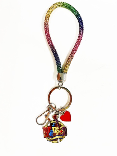 [XBR6427] Branson Key Chain - Wristlet w/Charms