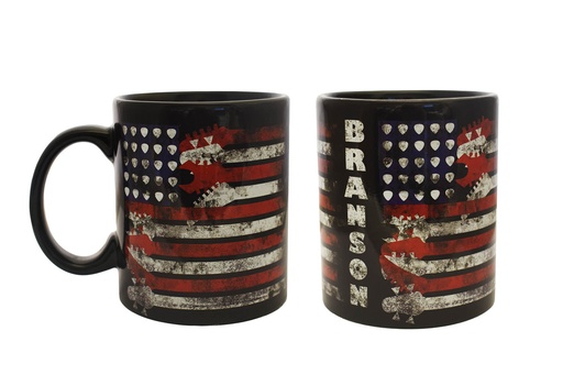 [XBR6498] Branson Mug - Flag w/ Guitars