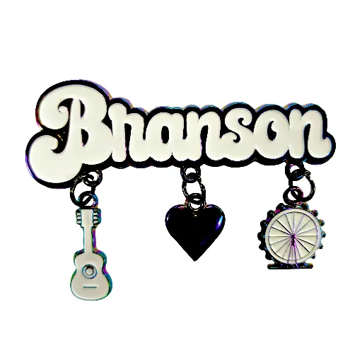 [XBR6669] Branson Magnet - Metallic With Charms