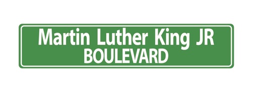 [XLM5894] Memphis Street Sign - Martin Luther King Jr Boulevard