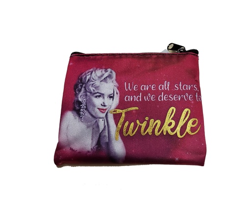 [Y6246] Marilyn Monroe Key Chain Coin Purse Twinkle