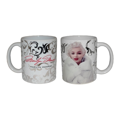 [Y6855] Marilyn Monroe Mug - White With Foil