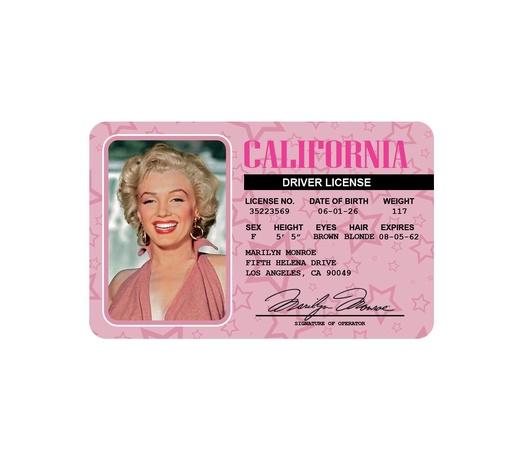 [Y6935] Marilyn Monroe - Driver License