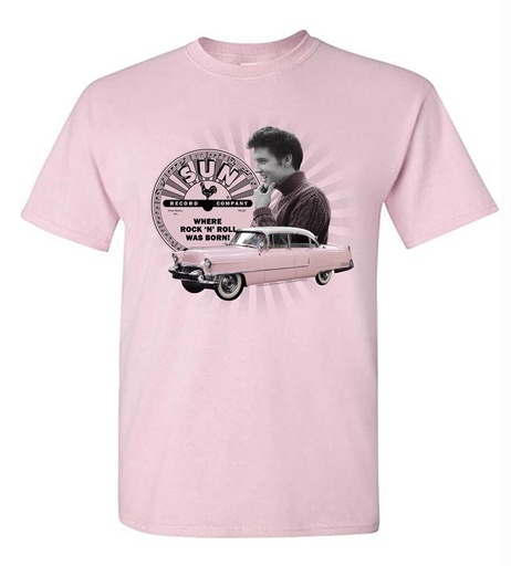 [SRE6557] Sun Record T-Shirt - Elvis Pink